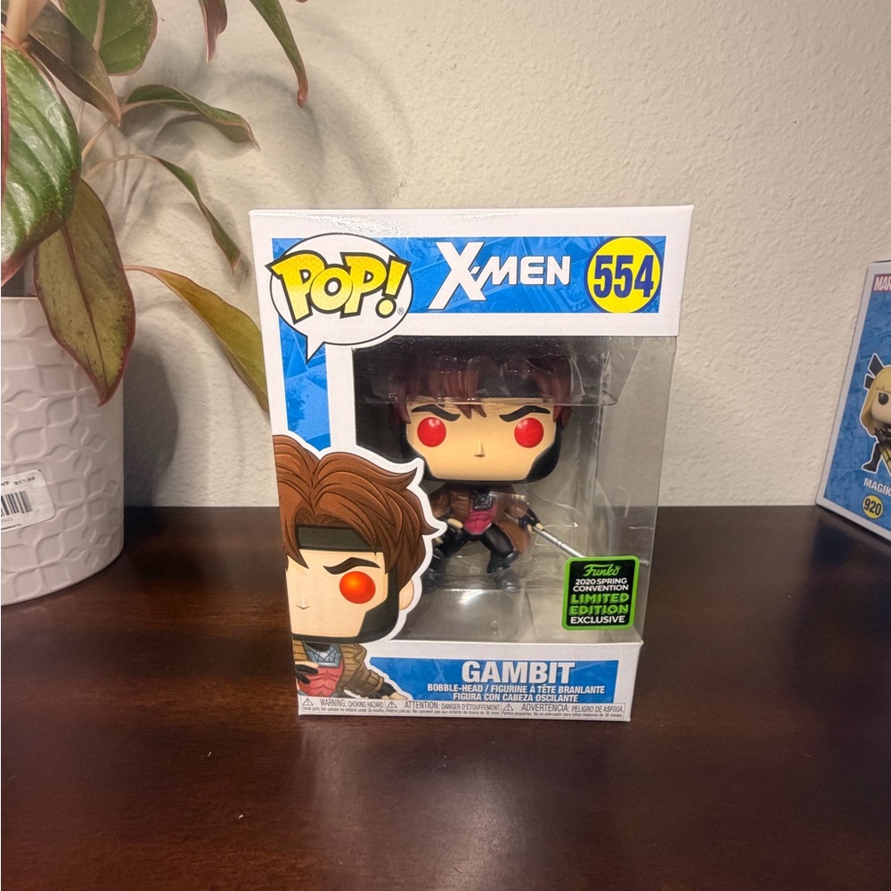 Funko X-Men Gambit 2020 Spring Convention Exclusive Pop! Bobblehead #554 Marvel